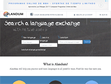 Tablet Screenshot of alandum.com